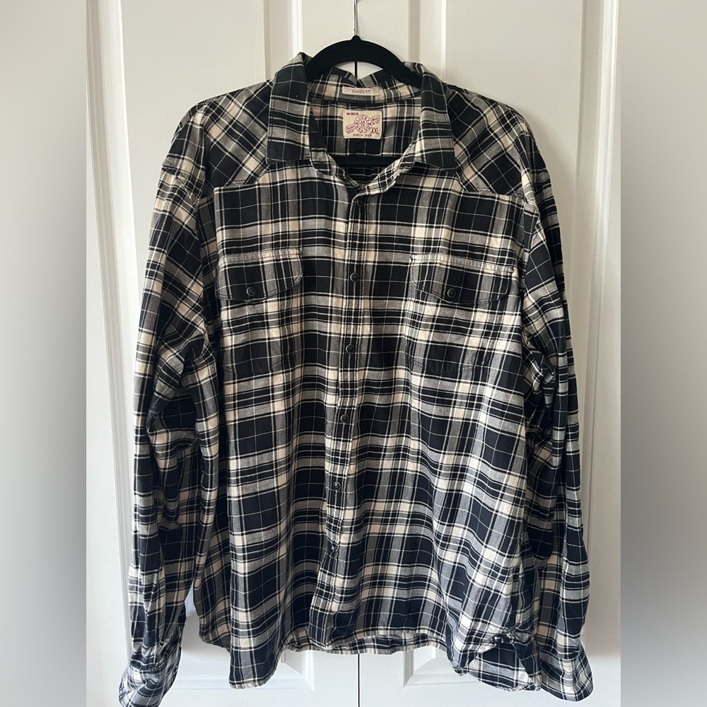 Snap plaid button up